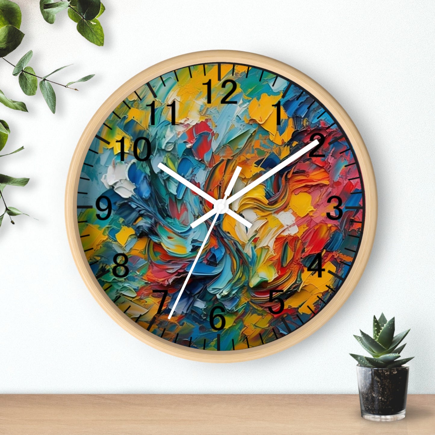 Artistic Wall Clock - Timeless Energy Design