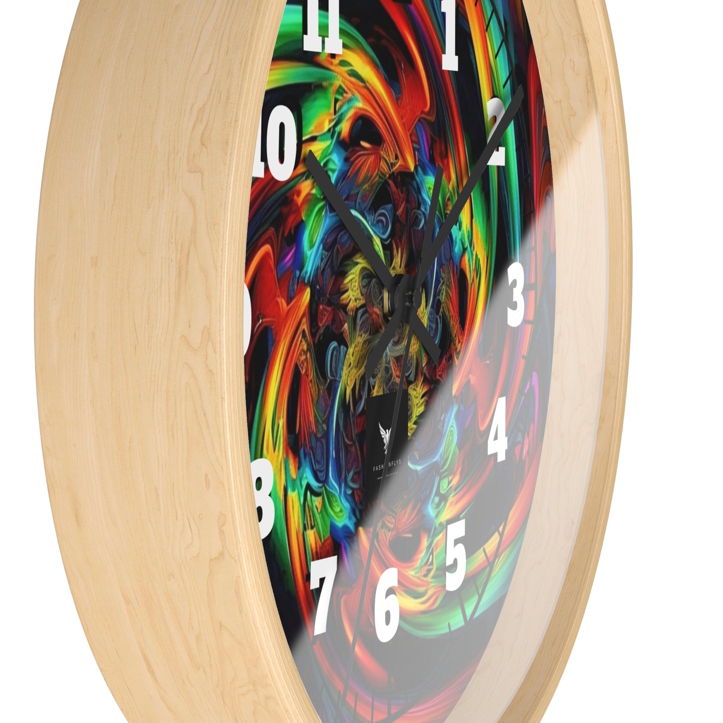 Colorful Swirl Wall Clock - Vibrant Home Decor for Art Lovers