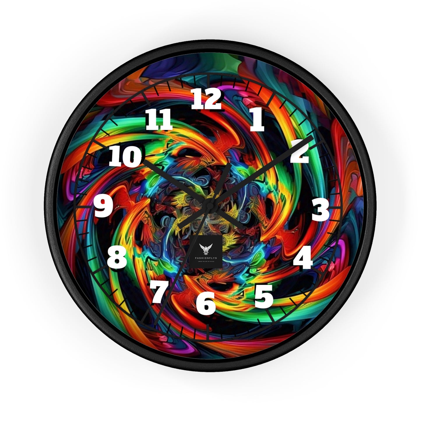 Colorful Swirl Wall Clock - Vibrant Home Decor for Art Lovers