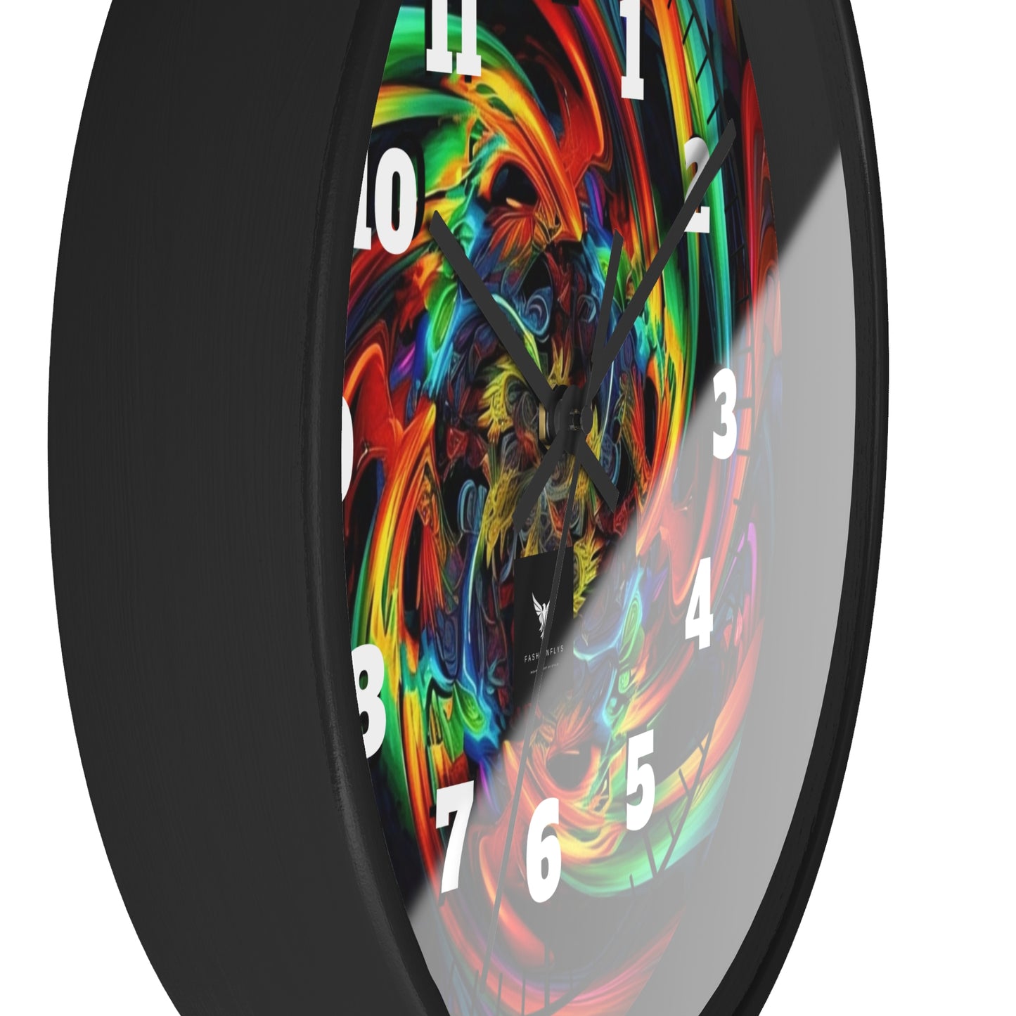 Colorful Swirl Wall Clock - Vibrant Home Decor for Art Lovers