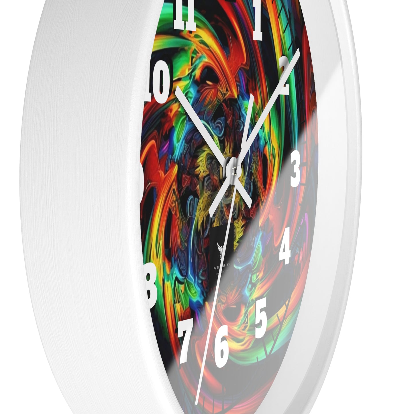 Colorful Swirl Wall Clock - Vibrant Home Decor for Art Lovers