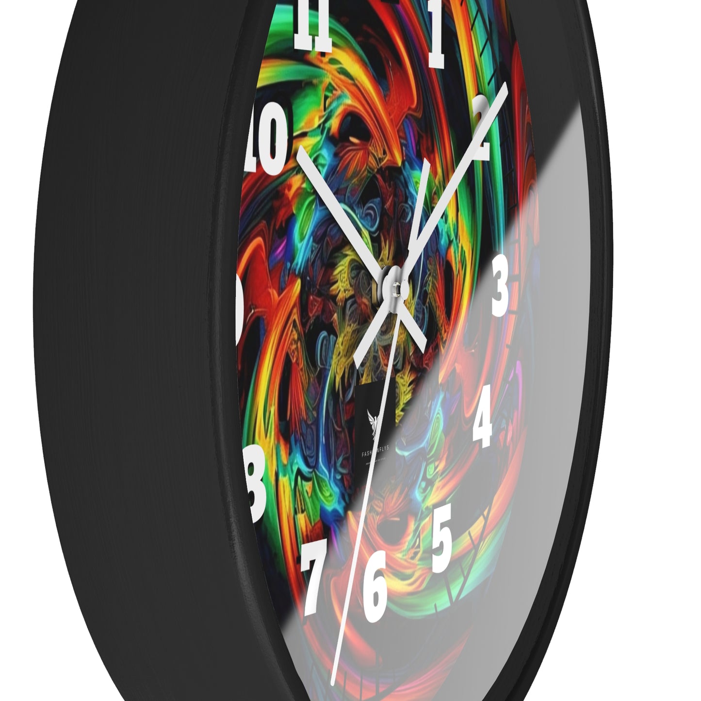 Colorful Swirl Wall Clock - Vibrant Home Decor for Art Lovers