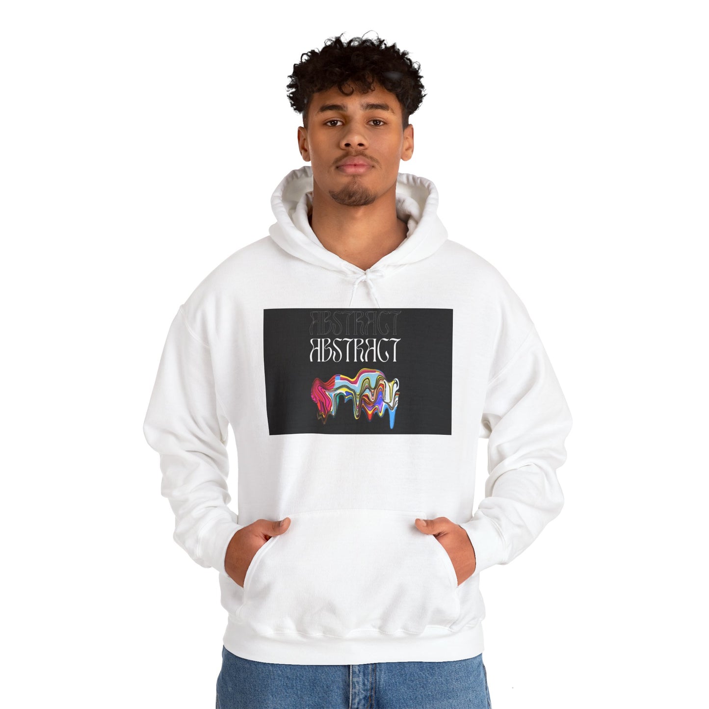 Abstract Design Hooded Sweatshirt - Unisex Heavy Blend™ - Perfect for Art Lovers!