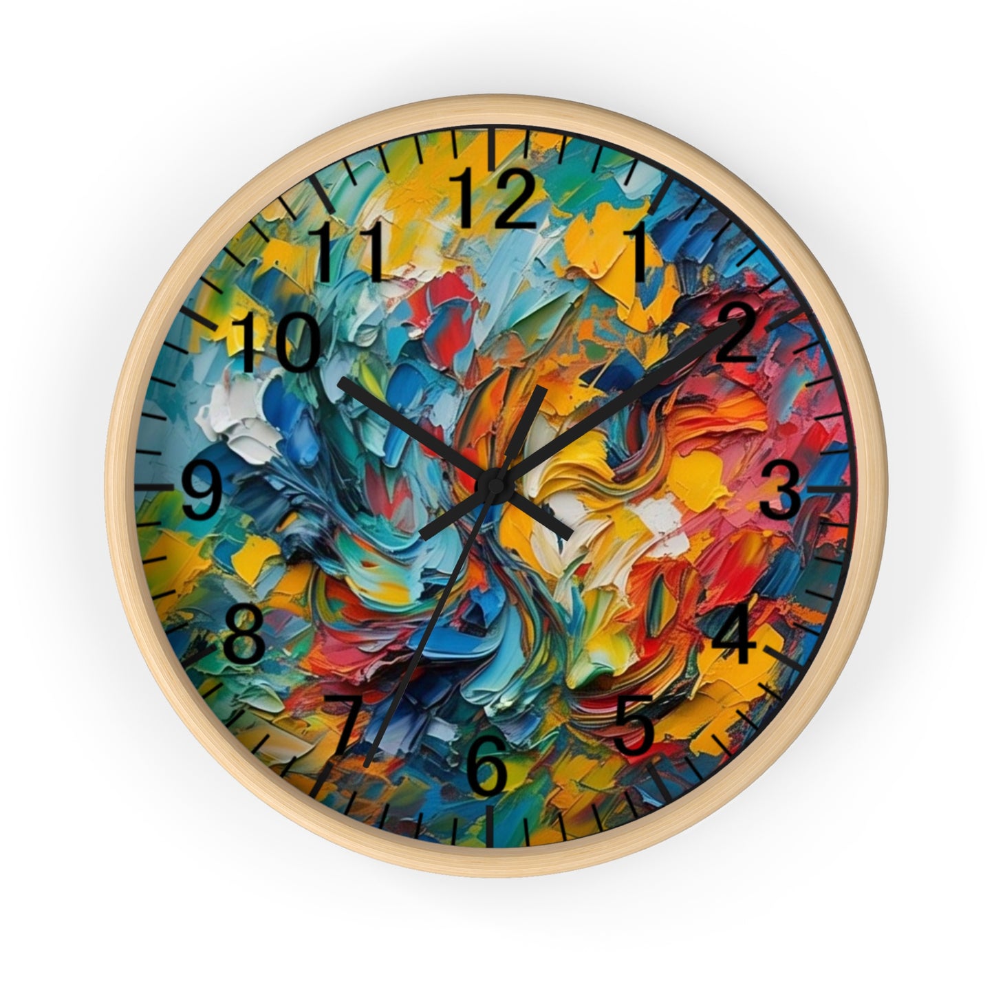 Artistic Wall Clock - Timeless Energy Design