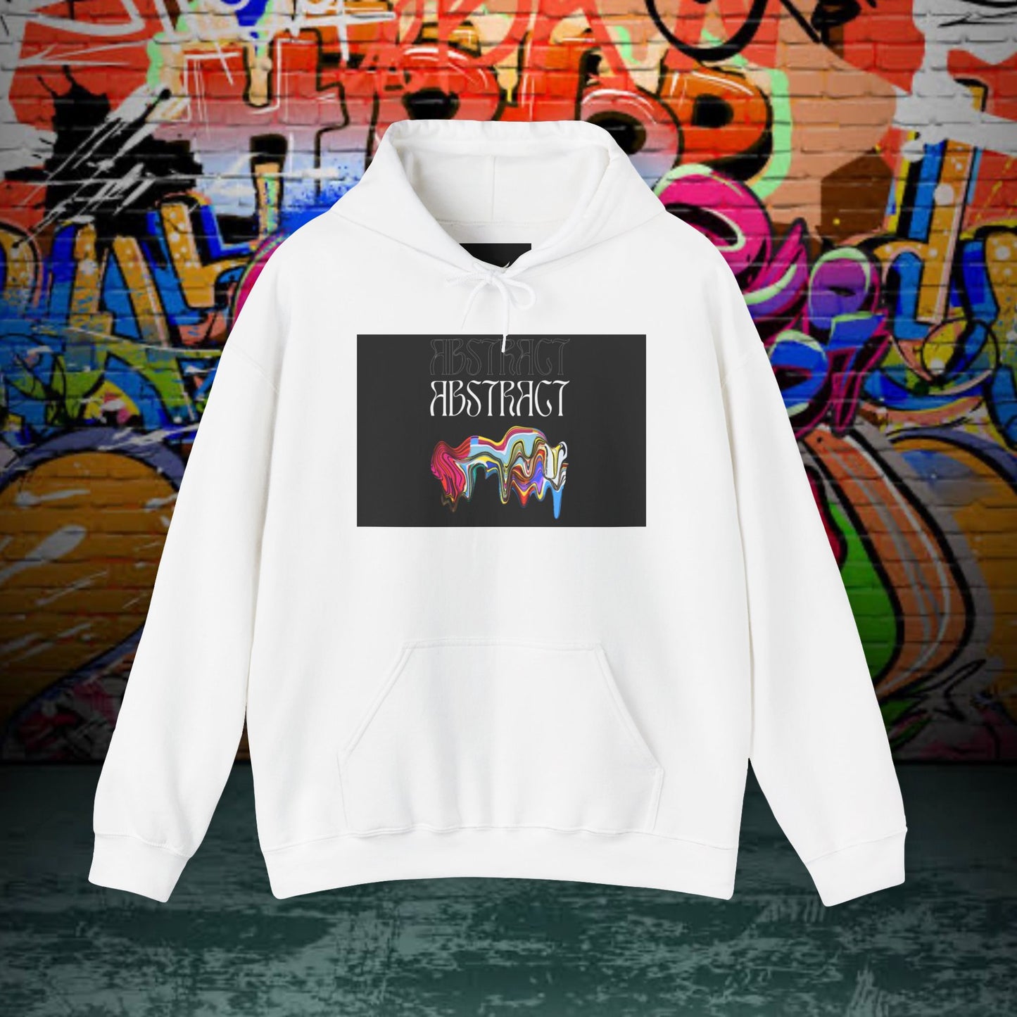 Abstract Design Hooded Sweatshirt - Unisex Heavy Blend™ - Perfect for Art Lovers!