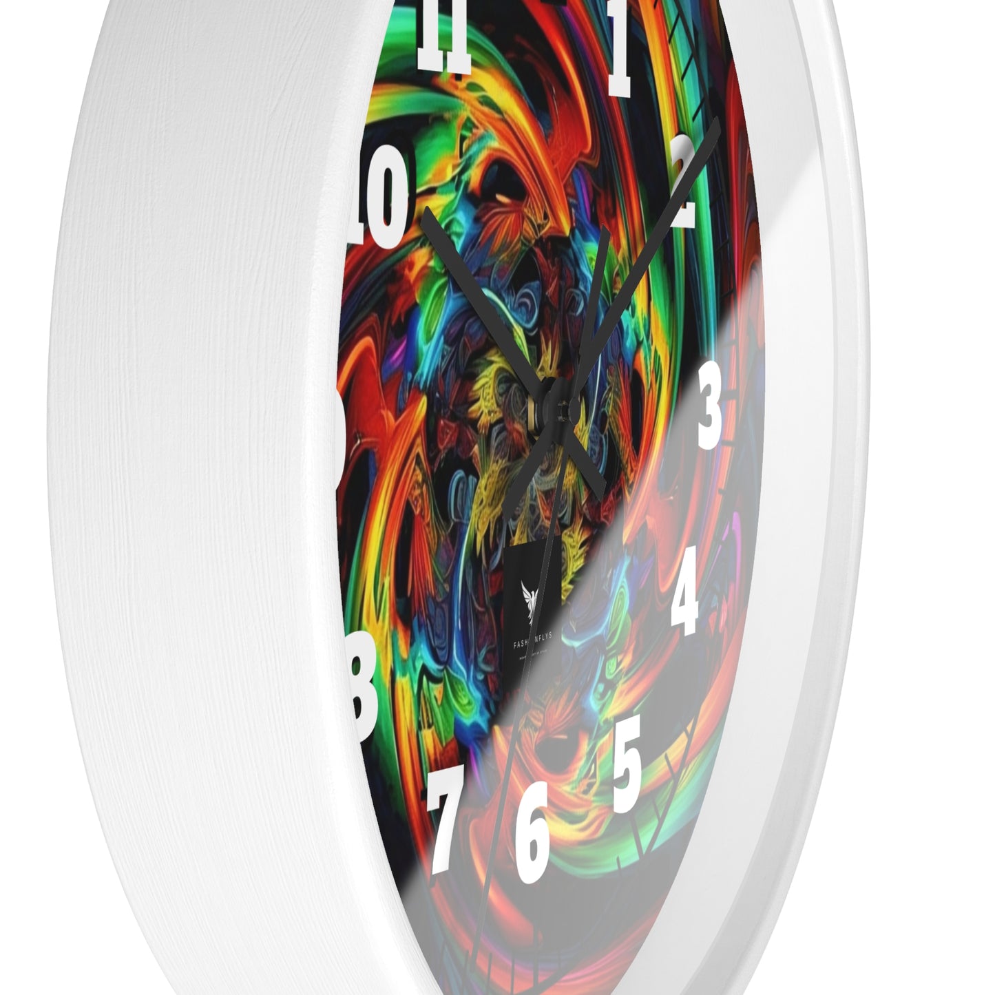 Colorful Swirl Wall Clock - Vibrant Home Decor for Art Lovers