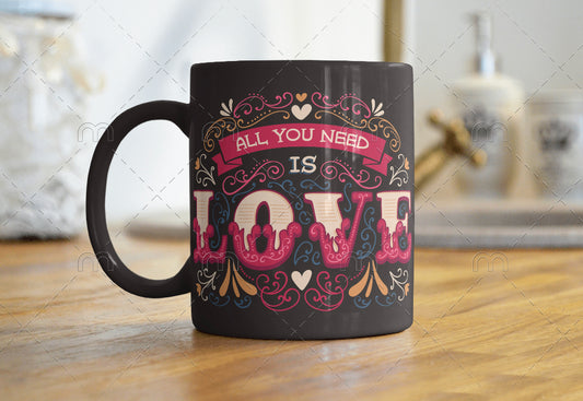 Black Glossy Mug