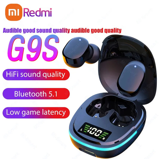 Xiaomi Wireless Bluetooth Headset G9S Sports Waterproof Earphones Touch Earbuds Hifi Stereo Earphones with Microphone
