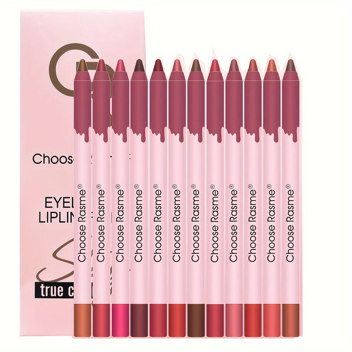 12 Colors/box Matte Lip Liner Pencil Set Waterproof Long Lasting Nude Red Lip Contour Pencil Sexy Rose Pink Lipstick Tint Makeup
