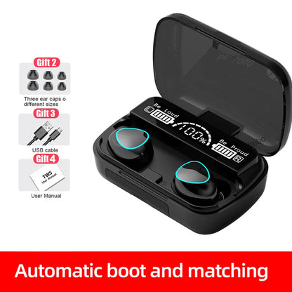 M10 Wireless Headphone Bluetooth Earphones Waterproof Earpieces Sport Earbuds For Huawei iPhone OPPO Xiaomi TWS Music Headset