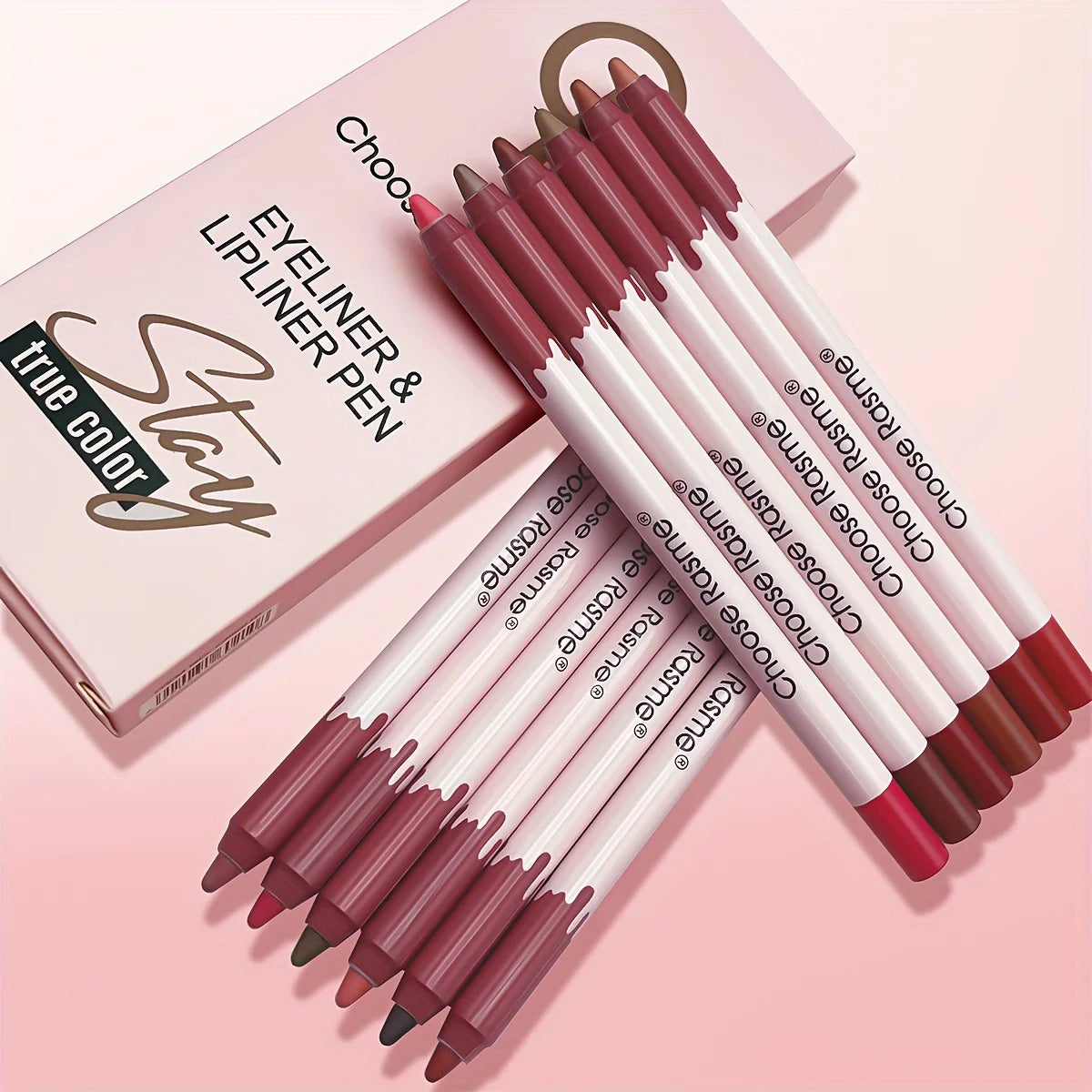12 Colors/box Matte Lip Liner Pencil Set Waterproof Long Lasting Nude Red Lip Contour Pencil Sexy Rose Pink Lipstick Tint Makeup