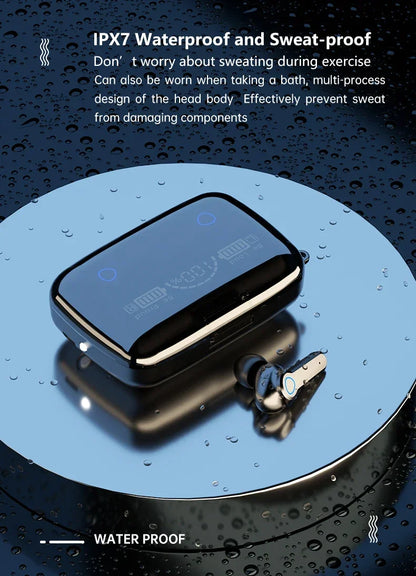 M19 TWS Wireless Headphones Earphones Bluetooth Stereo Noise Reduction Waterproof Sports Earbuds Headsets With Mic