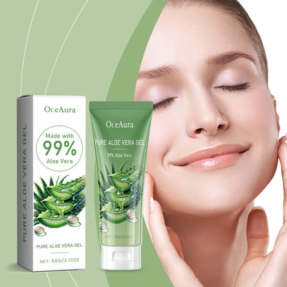 Sunburn Repair Aloe Vera Gel Hydrating Moisturizing Face Cream Relieve Dry Tight Sensitive Skin Care Brightening Facial Cream