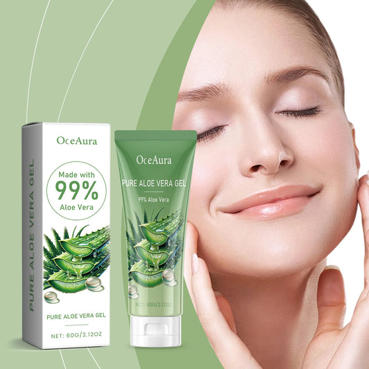 Sunburn Repair Aloe Vera Gel Hydrating Moisturizing Face Cream Relieve Dry Tight Sensitive Skin Care Brightening Facial Cream