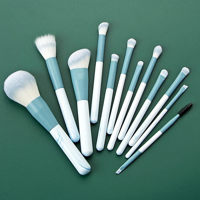 12Pcs Soft Makeup Brushes Set for Cosmetic Beauty Foundation Blush Powder Eyeshadow Concealer Blending Make Up Brush